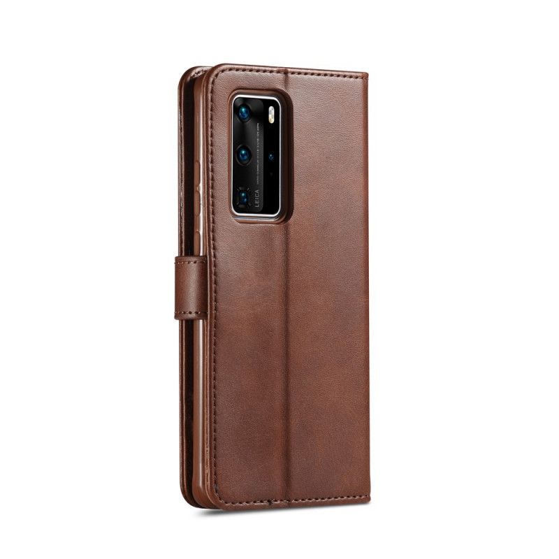 Flip Cover Huawei P40 Pro Sort Mobilcover Lc.Imeeke Lædereffekt