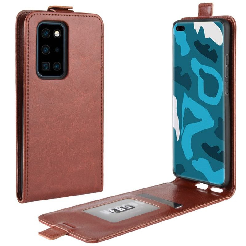 Flip Cover Huawei P40 Pro Sort Sammenfoldelig