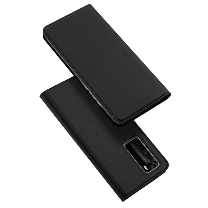 Læder Cover Huawei P40 Pro Sort Pro Dux Ducis Hud