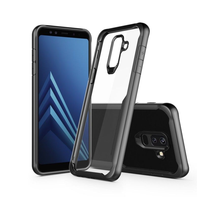 Cover Samsung Galaxy A6 Plus Rød Mobilcover Hybridfasede Kanter