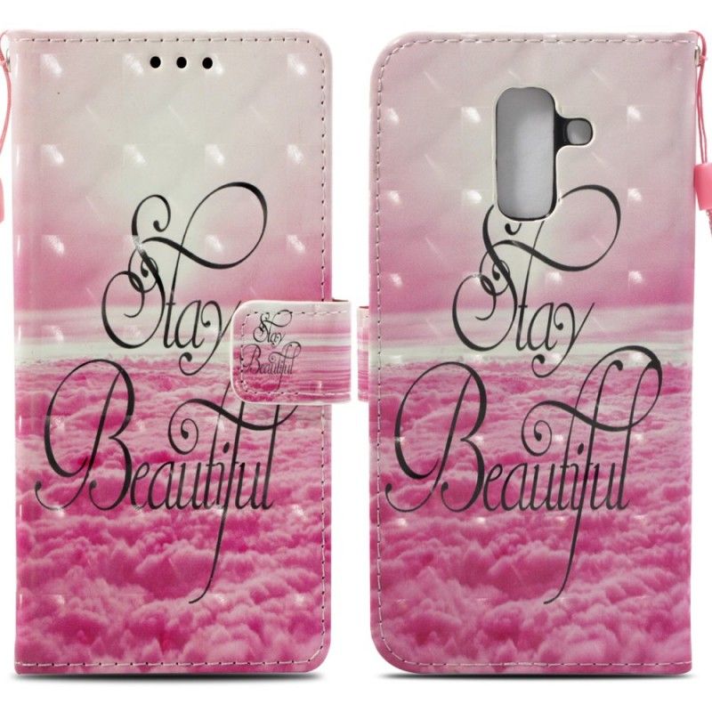 Flip Cover Læder for Samsung Galaxy A6 Plus Bliv Smuk 3D