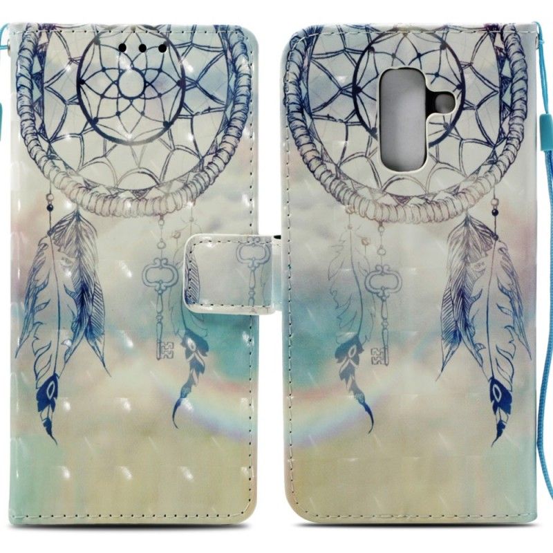 Flip Cover Læder Samsung Galaxy A6 Plus 3D Dreamcatcher