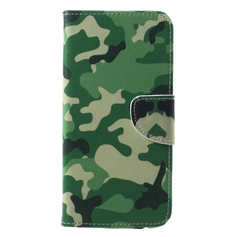 Flip Cover Samsung Galaxy A6 Plus Mobilcover Militær Camouflage