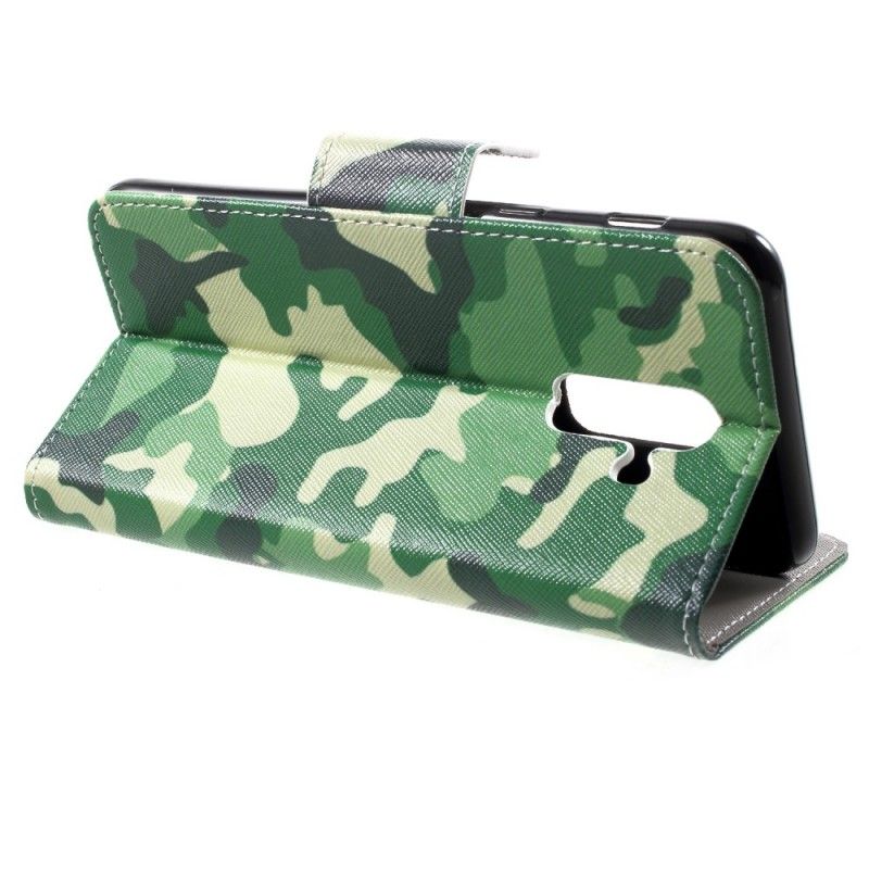 Flip Cover Samsung Galaxy A6 Plus Mobilcover Militær Camouflage