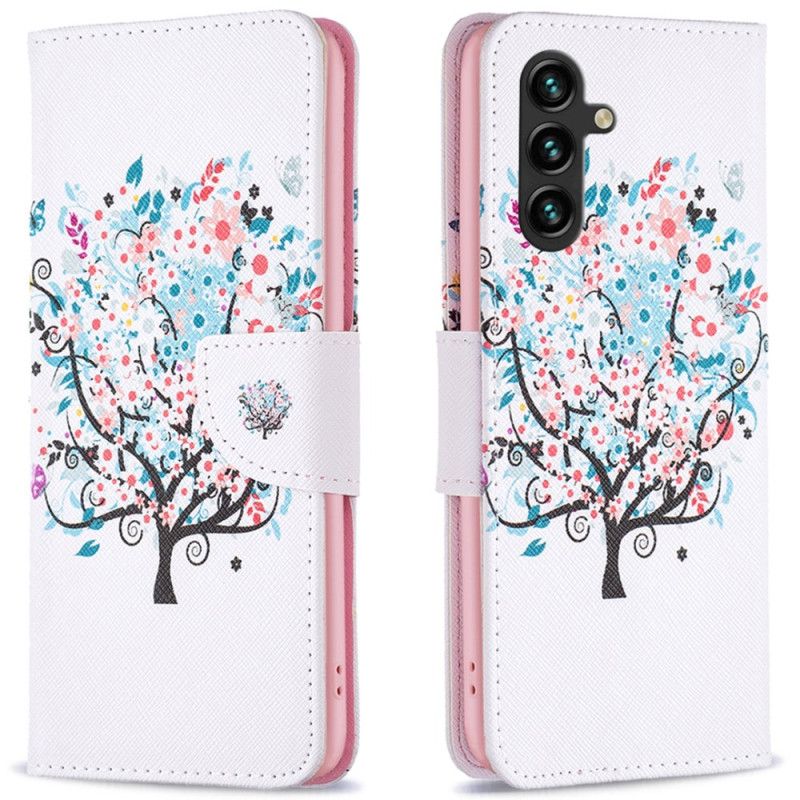 Flip Cover Samsung Galaxy A16 5g Blomstret Træ