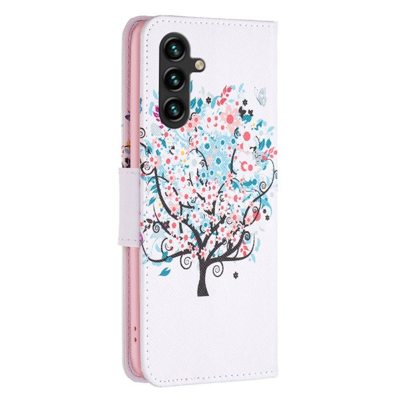 Flip Cover Samsung Galaxy A16 5g Blomstret Træ