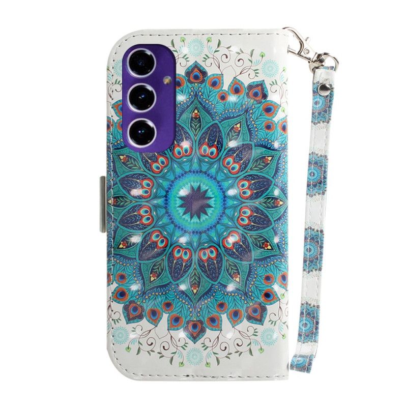 Flip Cover Samsung Galaxy A16 5g Grøn Mandala Med Rem