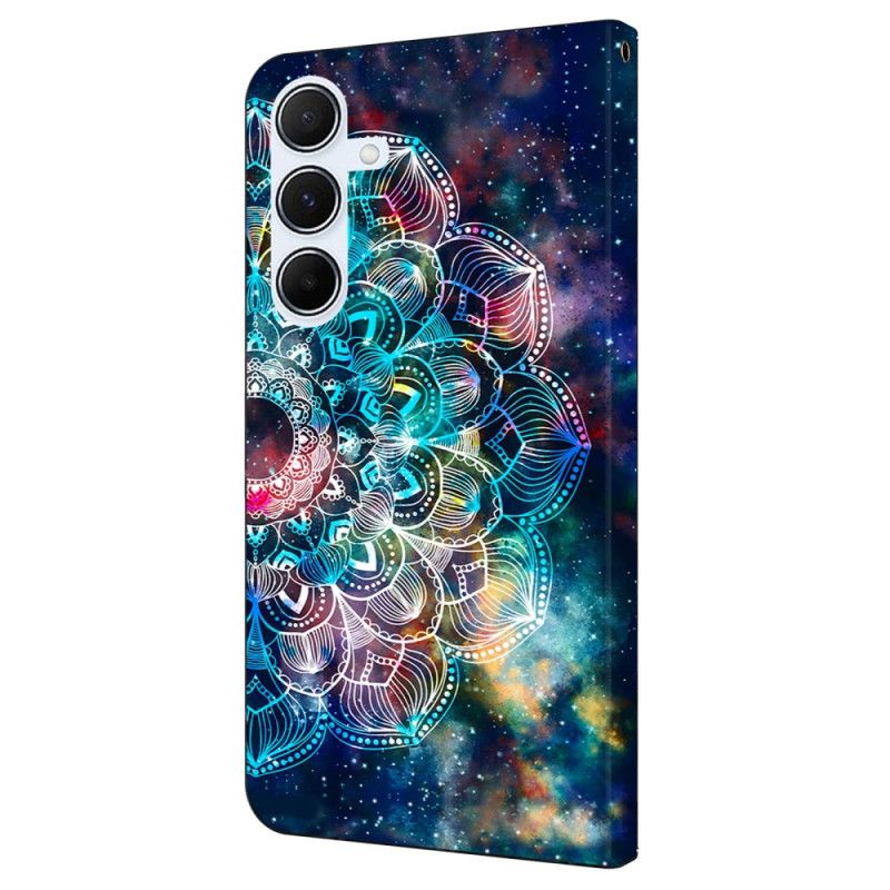 Flip Cover Samsung Galaxy A16 5g Gyroskopisk Blomstermønster