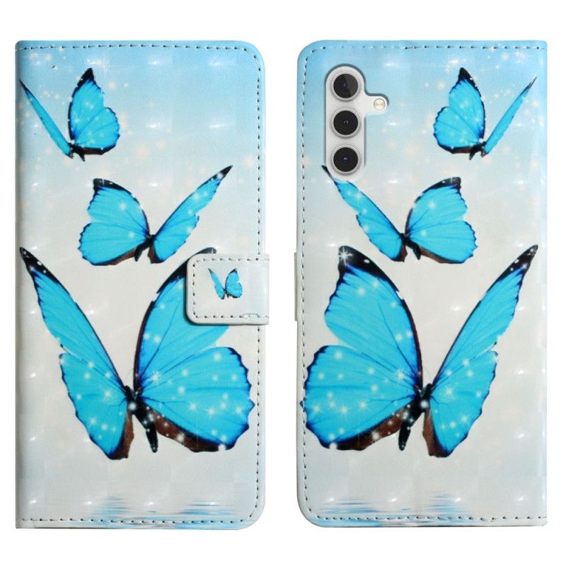 Flip Cover Samsung Galaxy A16 5g Tre Sommerfugle