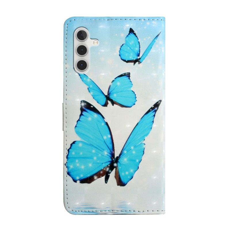 Flip Cover Samsung Galaxy A16 5g Tre Sommerfugle