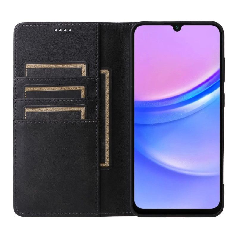 Flip Cover Til Samsung Galaxy A16 5g Lædereffekt