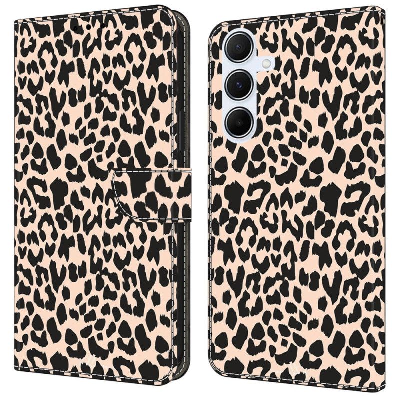 Flip Cover Til Samsung Galaxy A16 5g Leopardmønster