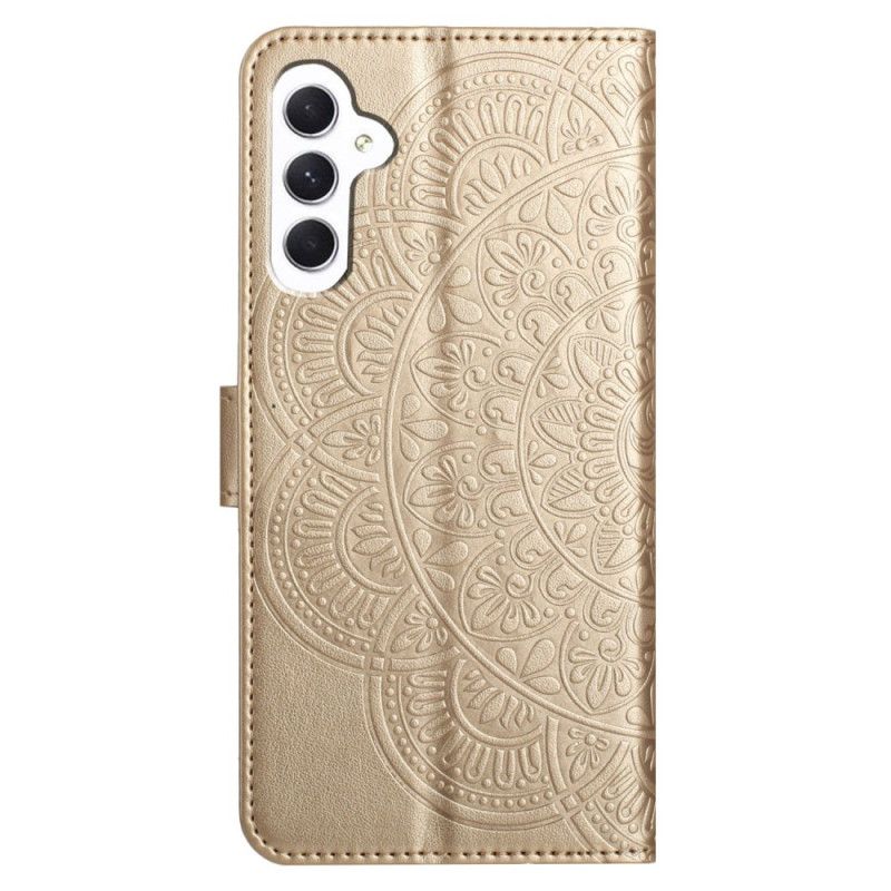 Flip Cover Til Samsung Galaxy A16 5g Mandala Design Med Snor