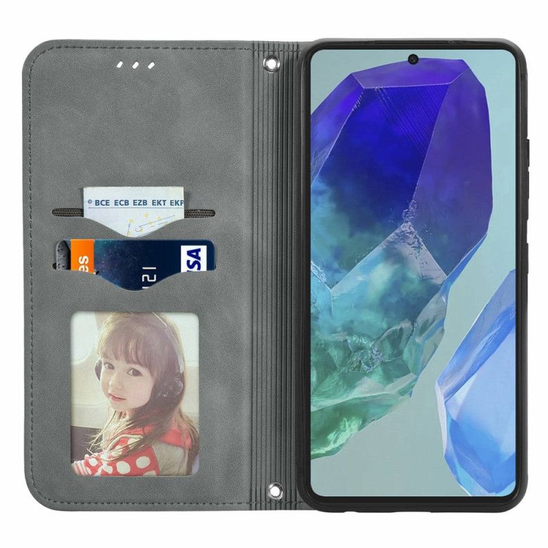 Flip Cover Til Samsung Galaxy A16 5g Ruskindsstil