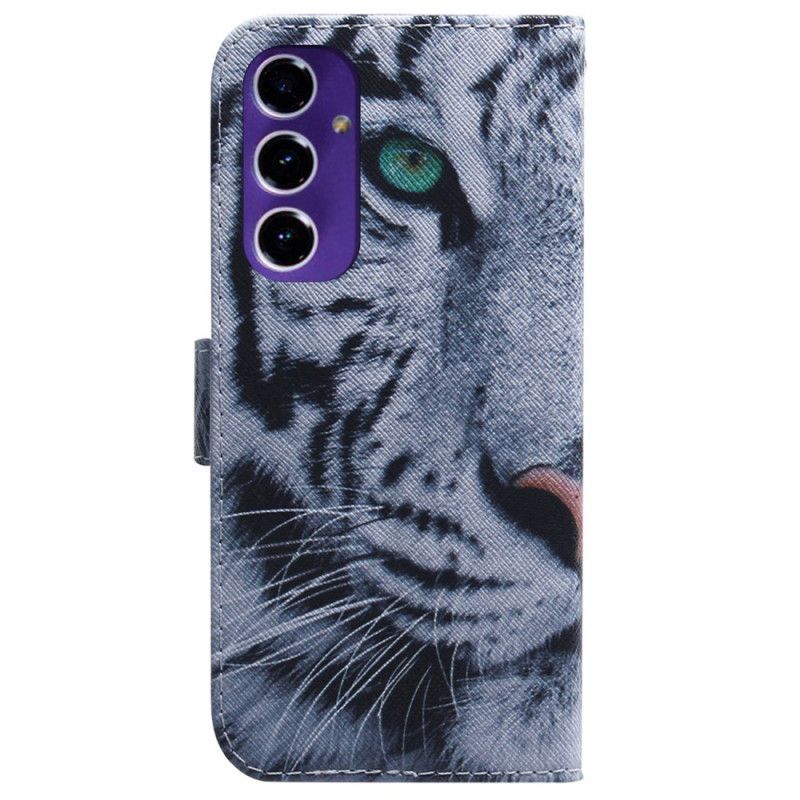 Læder Cover Samsung Galaxy A16 5g Hvid Tiger