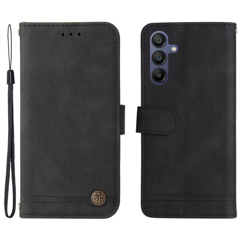 Læder Cover Samsung Galaxy A16 5g Telefon Etui Dekorativ Nitte