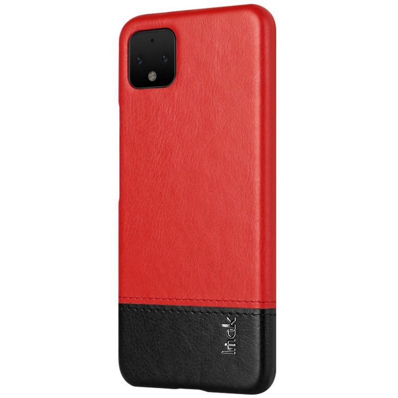 Cover for Google Pixel 4 Sort Imak Ruiyi Serie Læder Effekt