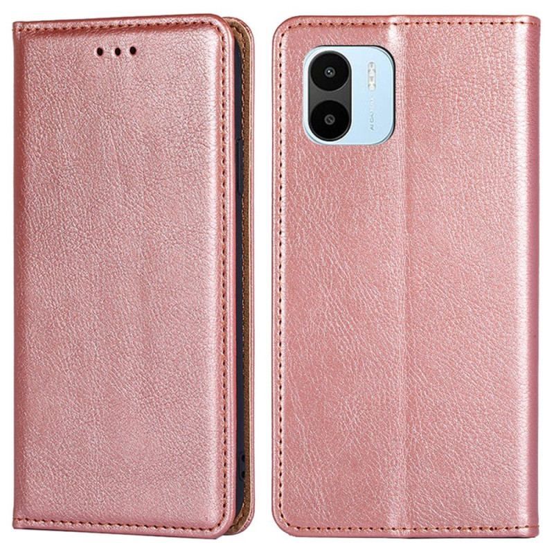 Cover Xiaomi Redmi A1 Flip Cover Imiteret Lædersøm