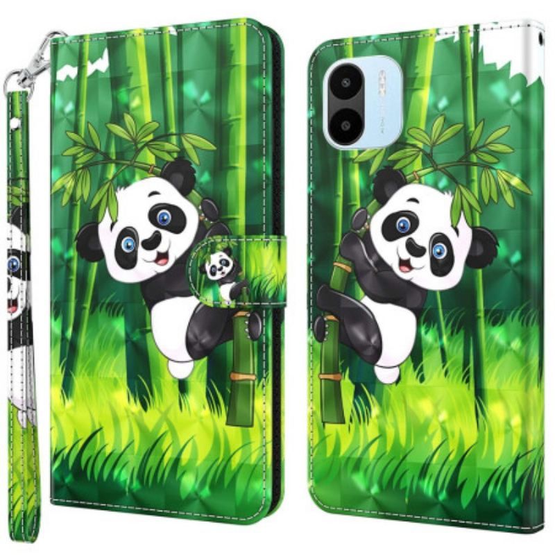 Flip Cover Xiaomi Redmi A1 Panda Og Bambus