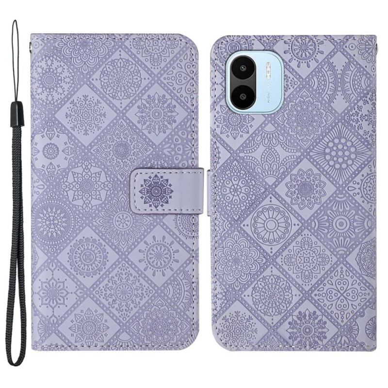 Læder Cover Xiaomi Redmi A1 Tapestry Mønster