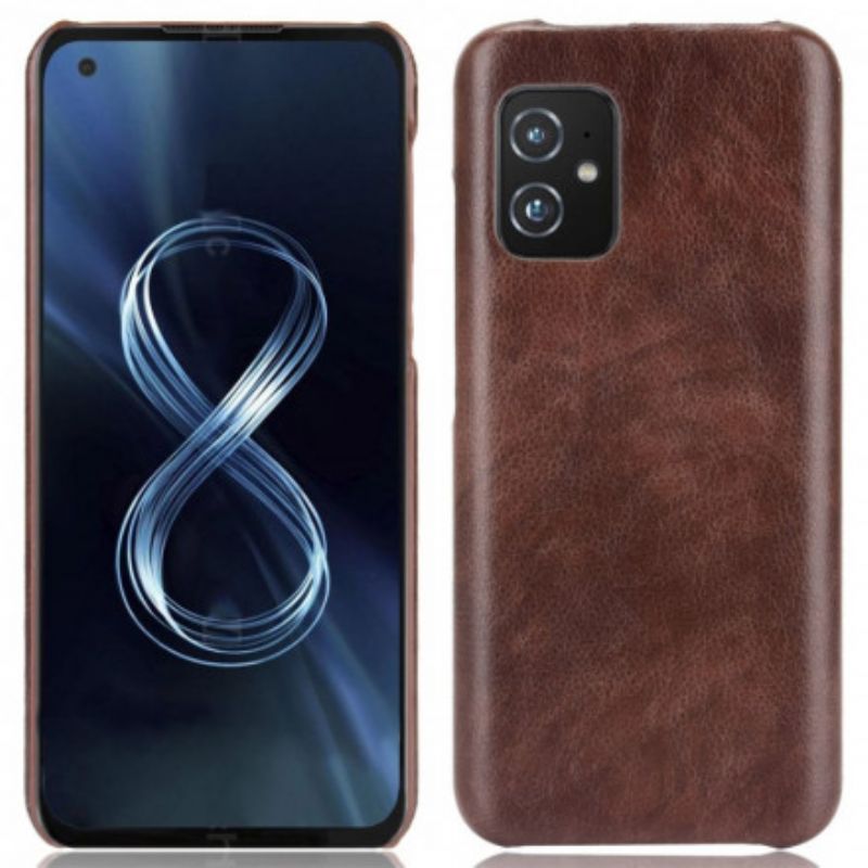 Cover Asus Zenfone 8 Telefon Etui Litchi-lædereffekt