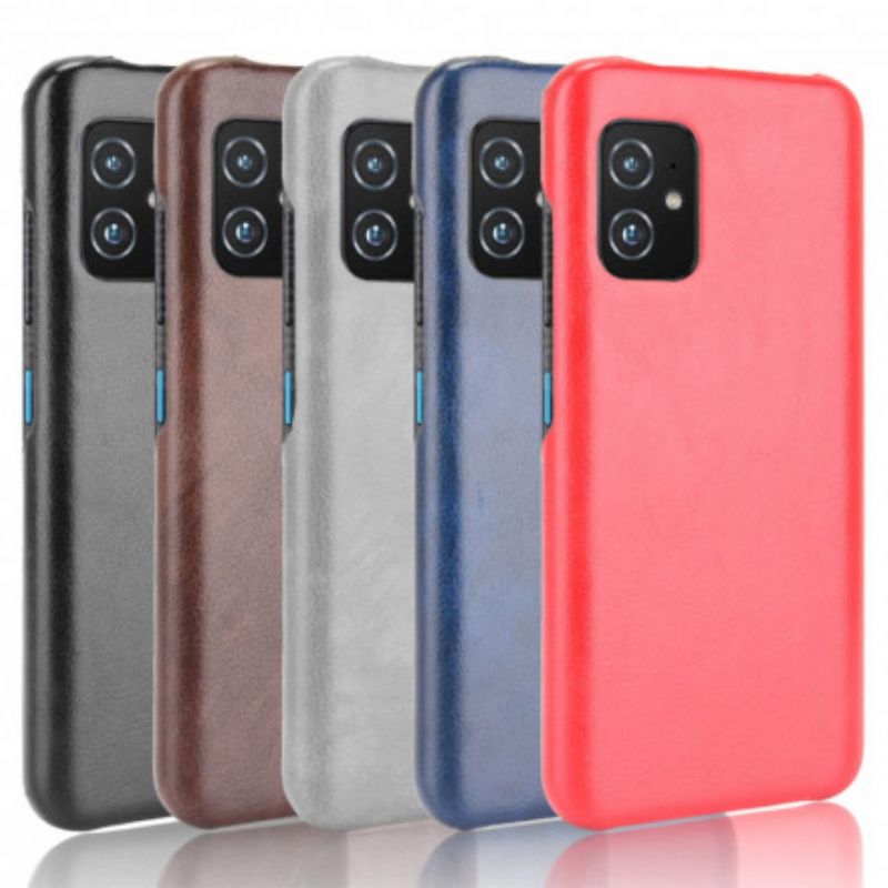 Cover Asus Zenfone 8 Telefon Etui Litchi-lædereffekt