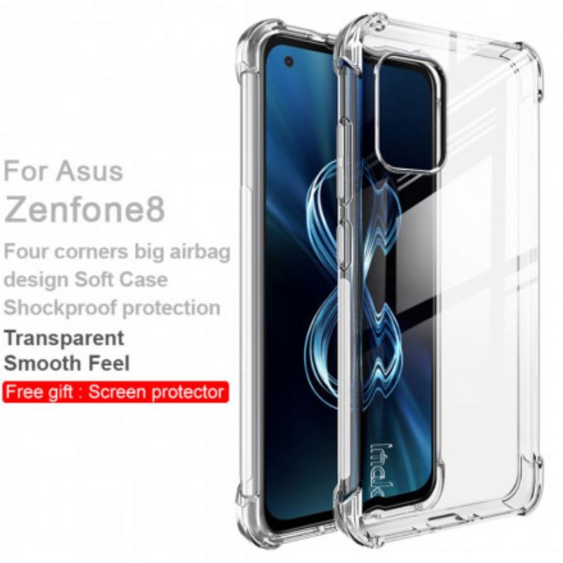 Cover Asus Zenfone 8 Transparent Silky Imak