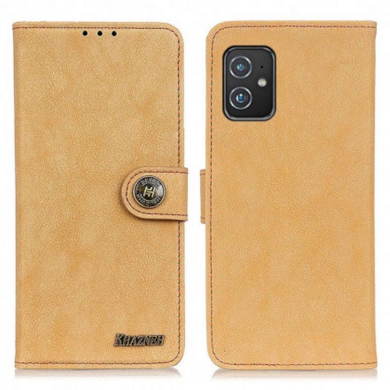 Flip Cover Asus Zenfone 8 Kunstlæder Split Retro Khazneh