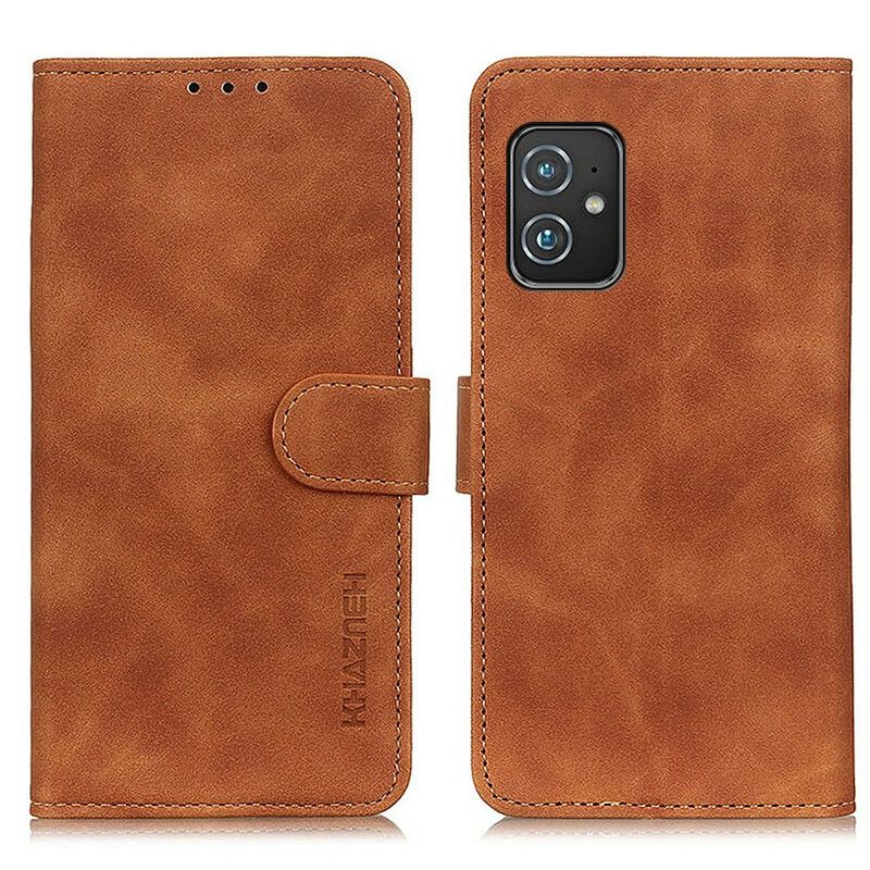 Flip Cover Asus Zenfone 8 Mat Lædereffekt Vintage Khazneh