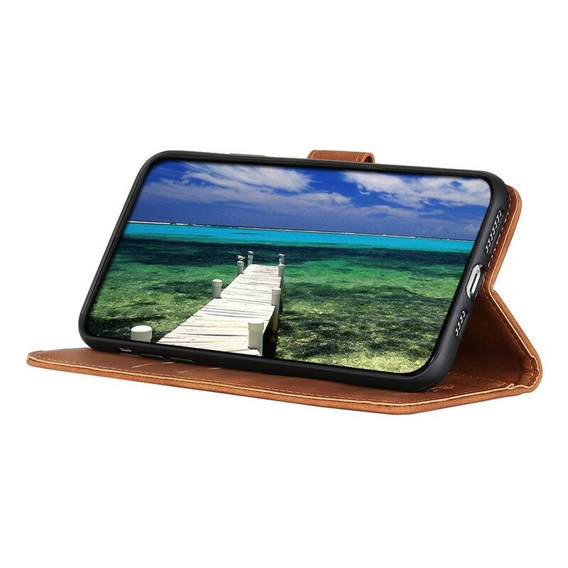 Flip Cover Asus Zenfone 8 Mat Lædereffekt Vintage Khazneh