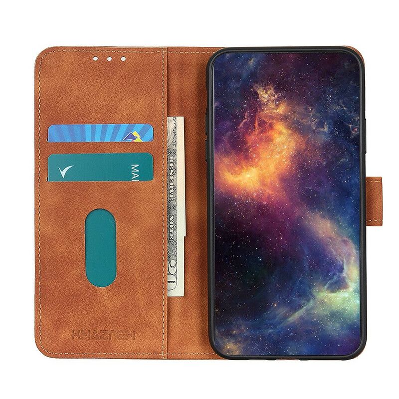 Flip Cover Asus Zenfone 8 Mat Lædereffekt Vintage Khazneh