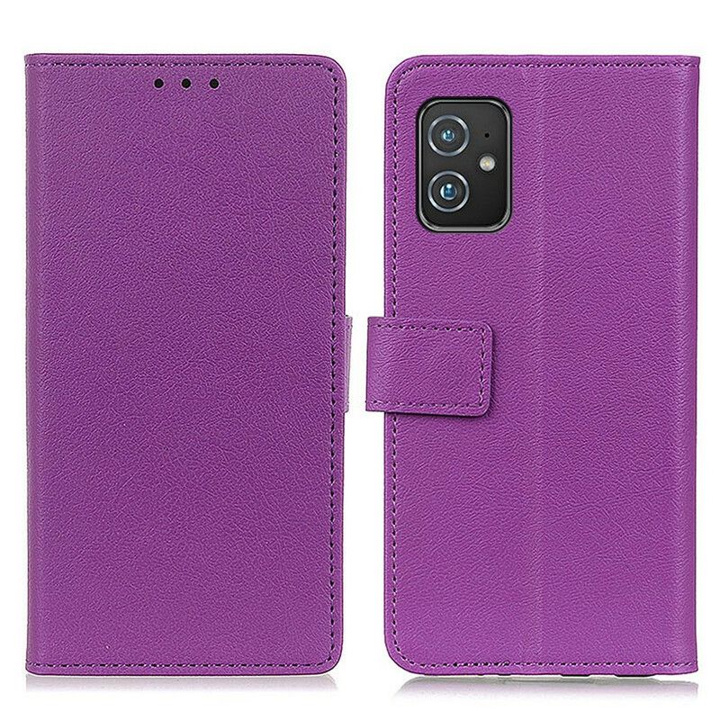 Flip Cover Asus Zenfone 8 Simpel Lædereffekt