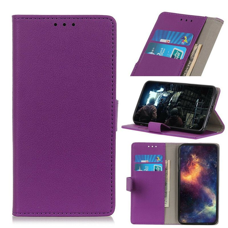 Flip Cover Asus Zenfone 8 Simpel Lædereffekt