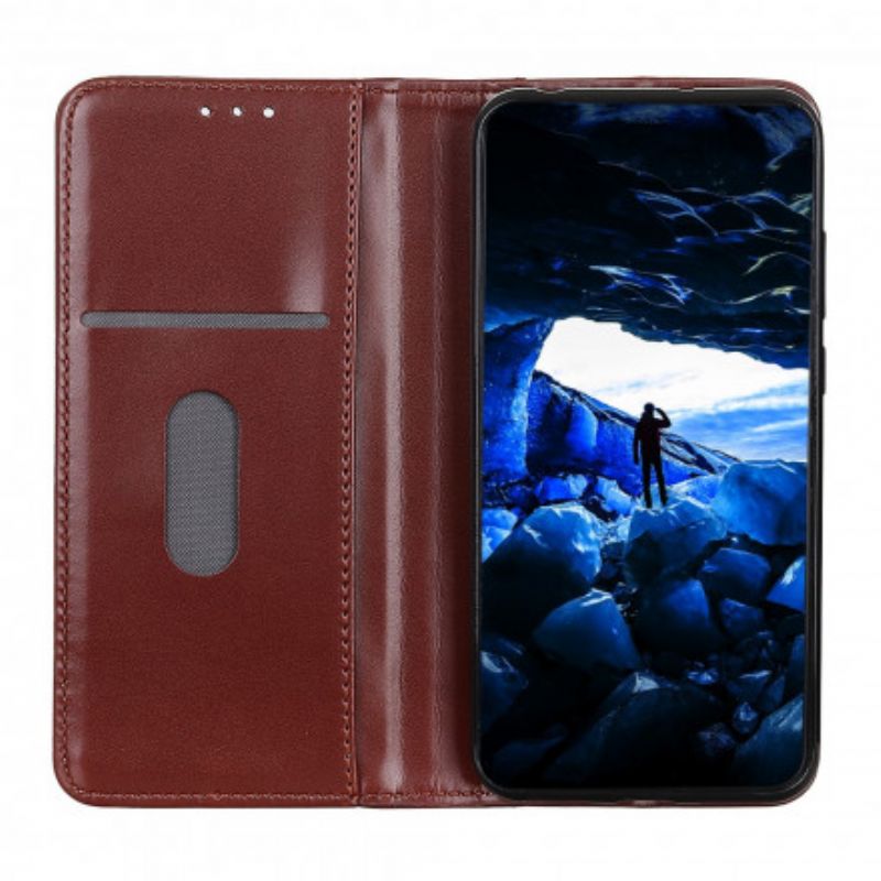 Flip Cover Asus Zenfone 8 Skinnende Splitlæder