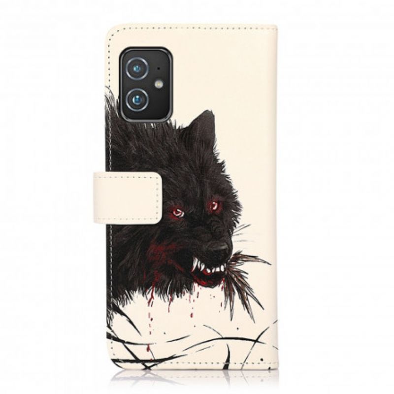 Flip Cover Til Asus Zenfone 8 Hungry Wolf