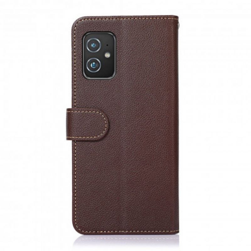 Flip Cover Til Asus Zenfone 8 Litchi Style Rfid Khazneh