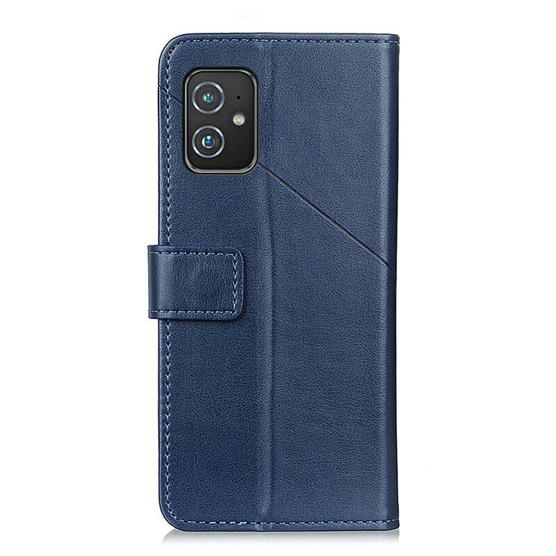 Læder Cover Asus Zenfone 8 Telefon Etui Rivet X Design