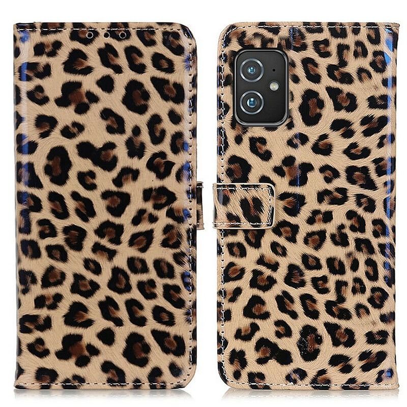 Læder Cover Asus Zenfone 8 Telefon Etui Simple Leopard