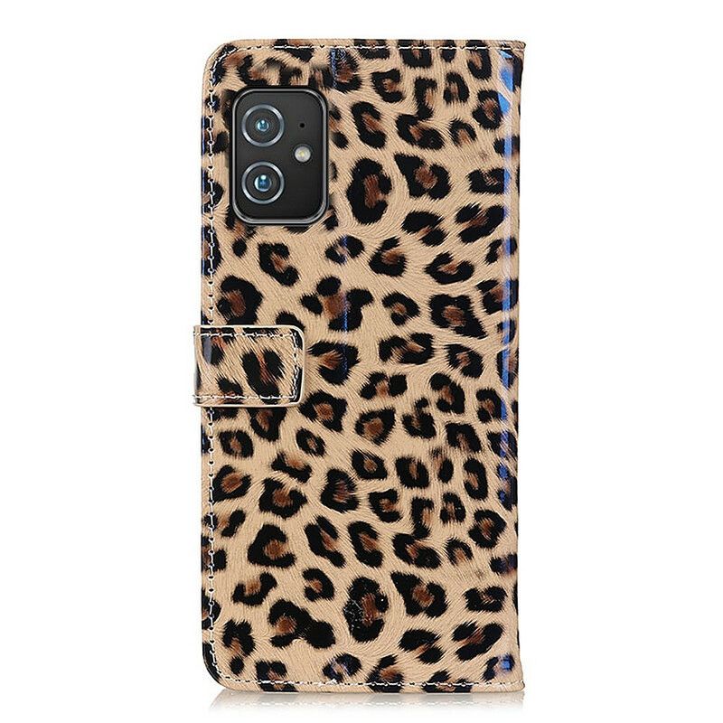 Læder Cover Asus Zenfone 8 Telefon Etui Simple Leopard