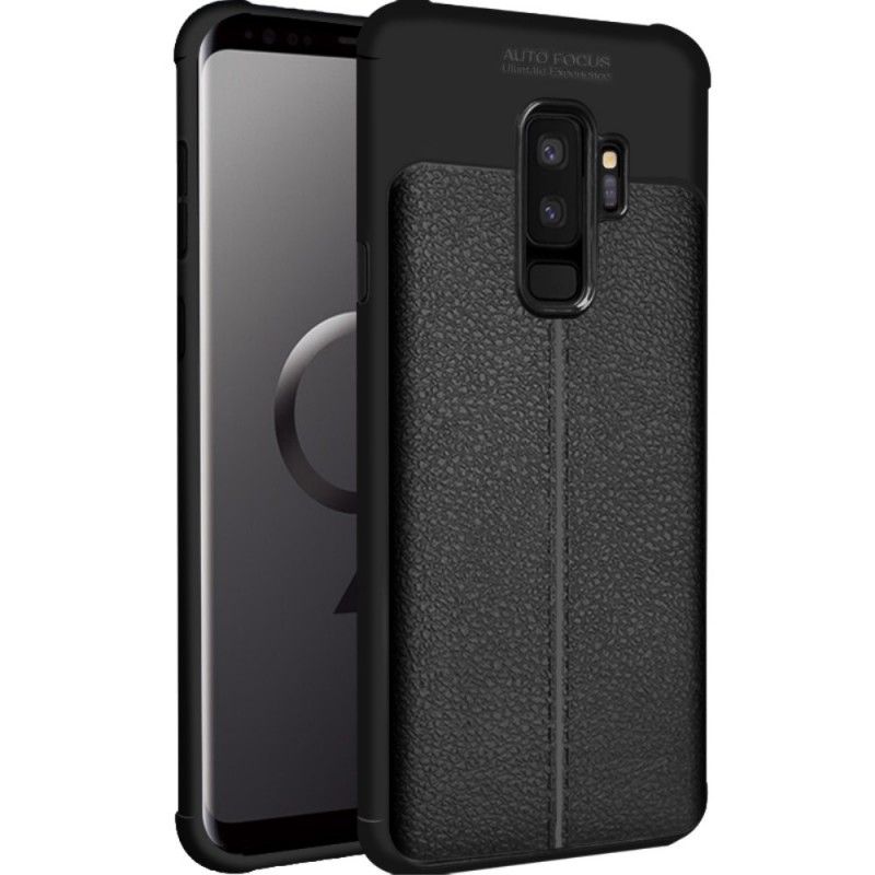 Cover for Samsung Galaxy S9 Plus Sort Imak Kunstlædersting