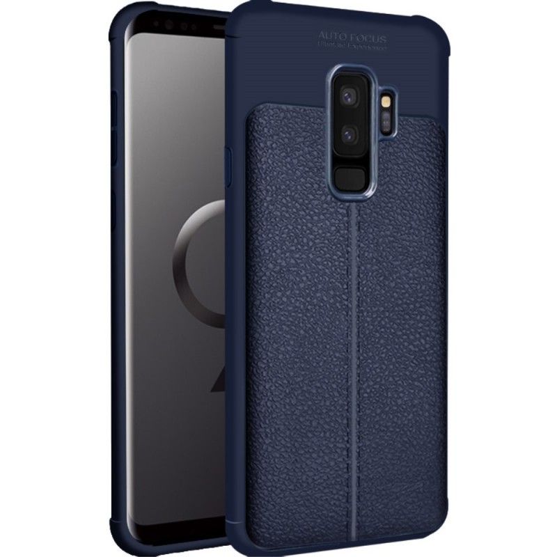 Cover for Samsung Galaxy S9 Plus Sort Imak Kunstlædersting