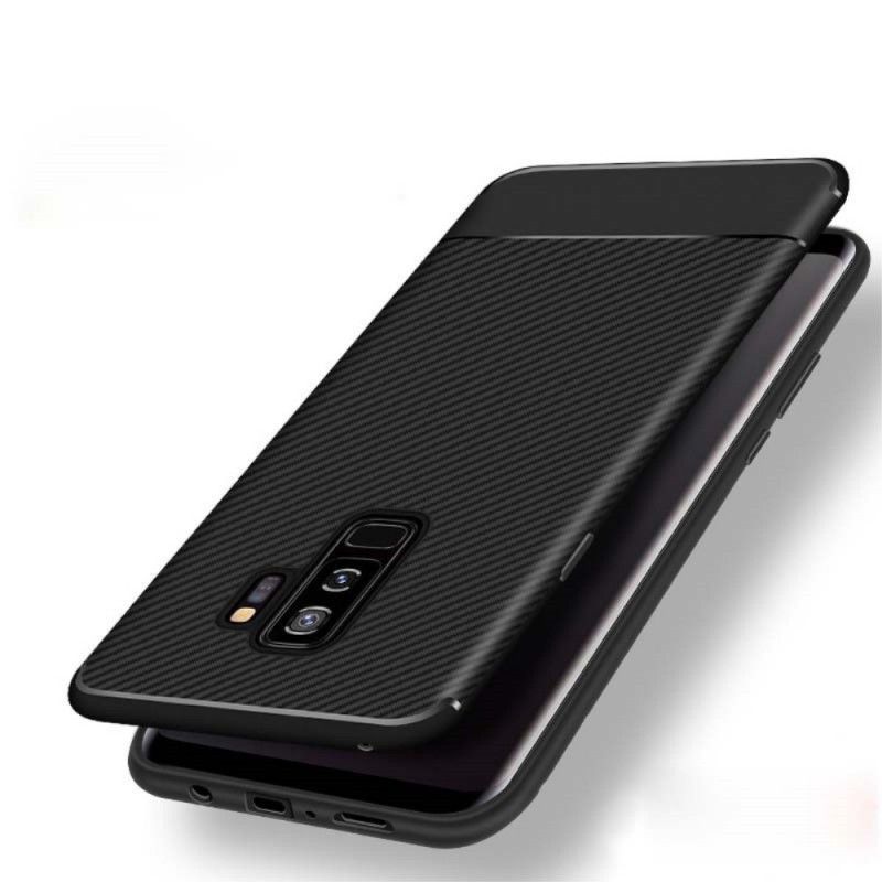 Cover Samsung Galaxy S9 Plus Fleksibel Kulfibertekstur