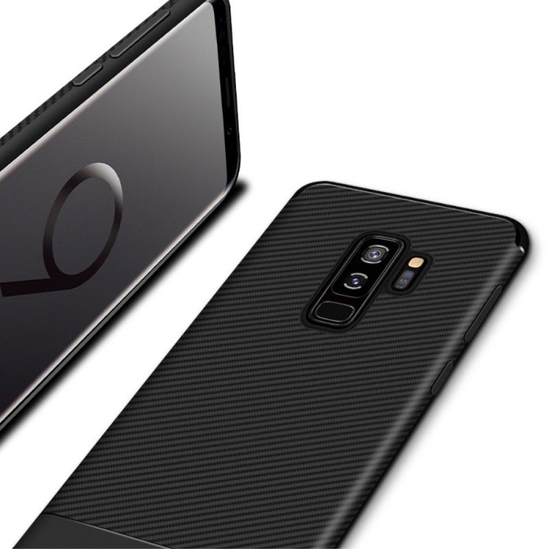 Cover Samsung Galaxy S9 Plus Fleksibel Kulfibertekstur