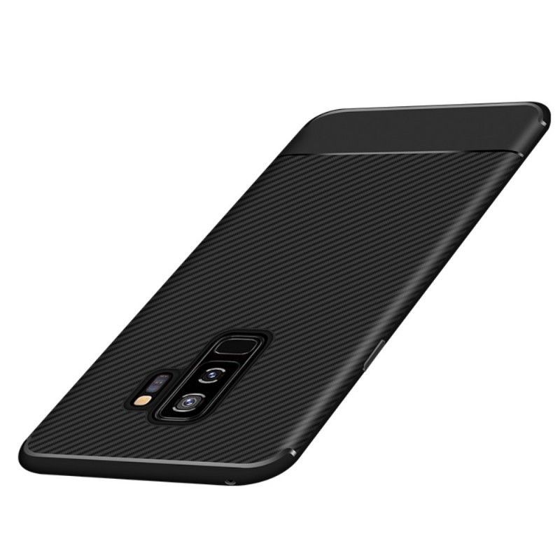 Cover Samsung Galaxy S9 Plus Fleksibel Kulfibertekstur