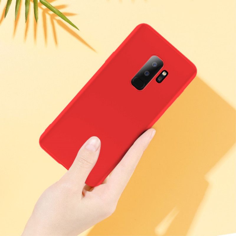 Cover Samsung Galaxy S9 Plus Sort Flydende Silikone På X Niveau