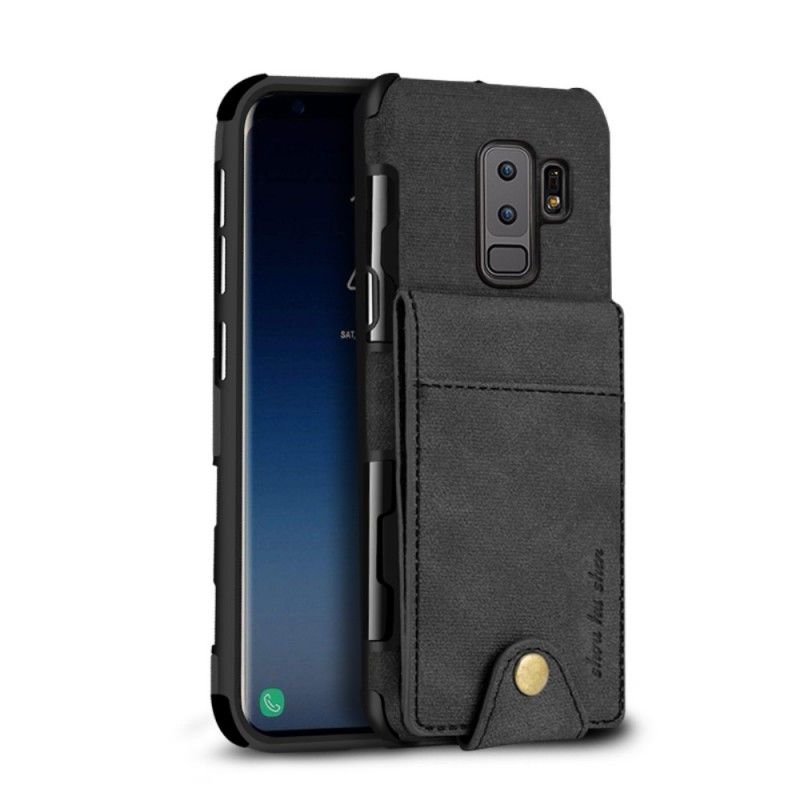 Cover Samsung Galaxy S9 Plus Sort Mobilcover Foldbar Kortholder