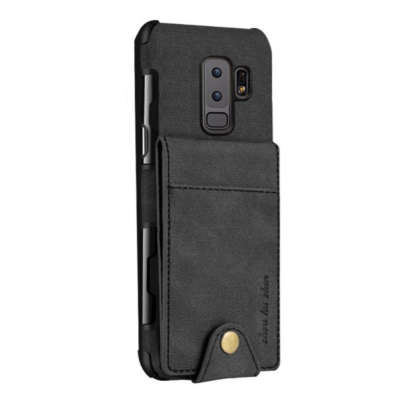 Cover Samsung Galaxy S9 Plus Sort Mobilcover Foldbar Kortholder