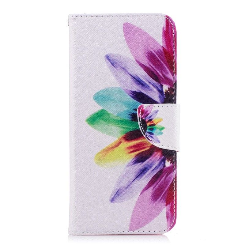 Flip Cover Læder Samsung Galaxy S9 Plus Akvarelblomst