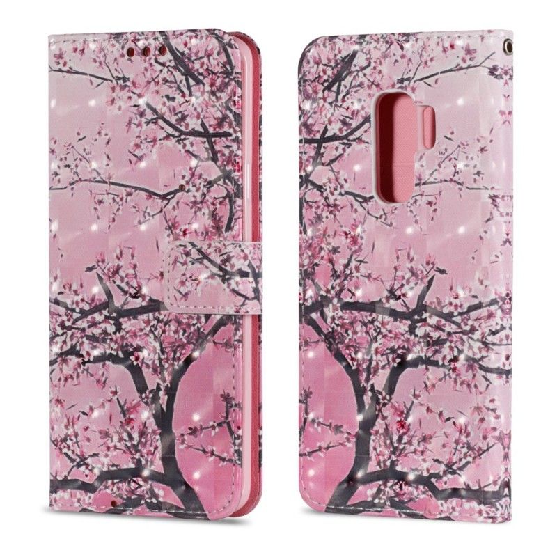 Flip Cover Samsung Galaxy S9 Plus Blomstrende Træ