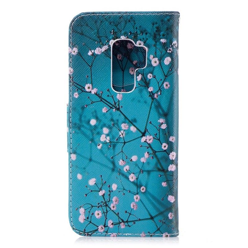 Flip Cover Samsung Galaxy S9 Plus Blomstrende Træ